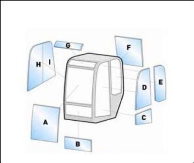 mini excavator glass|cab glass for heavy equipment.